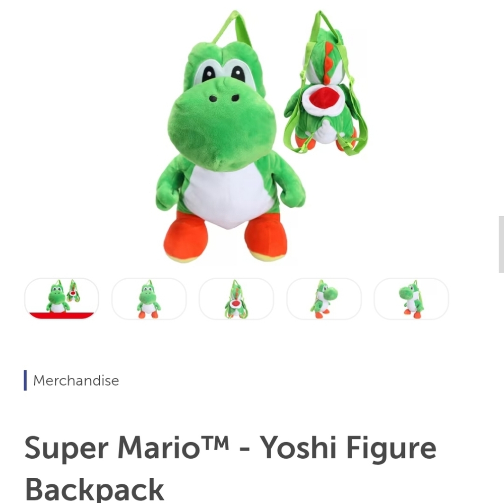 Yoshi Plush Backpack